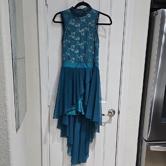 Kelle  Vintage Ĥalter Lace Dance Dress Size M - Picture 1 of 10